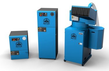 Three industrial glass recycling machines from Mil-tek